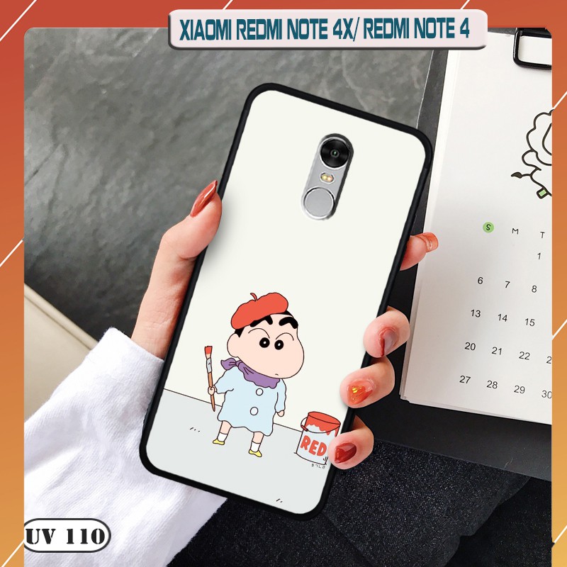 Ốp lưng điện thoại Xiaomi Redmi Note 4/ 4X - lưng nhám viền dẻo