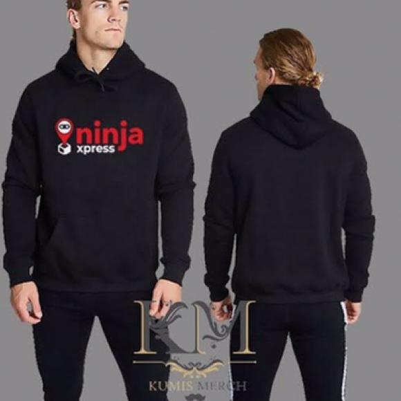 Áo Khoác HOODIE NINJA XPRESS Có Khóa Kéo Thích Hợp Cho Dịch Vụ Chuyển Phát Nhanh