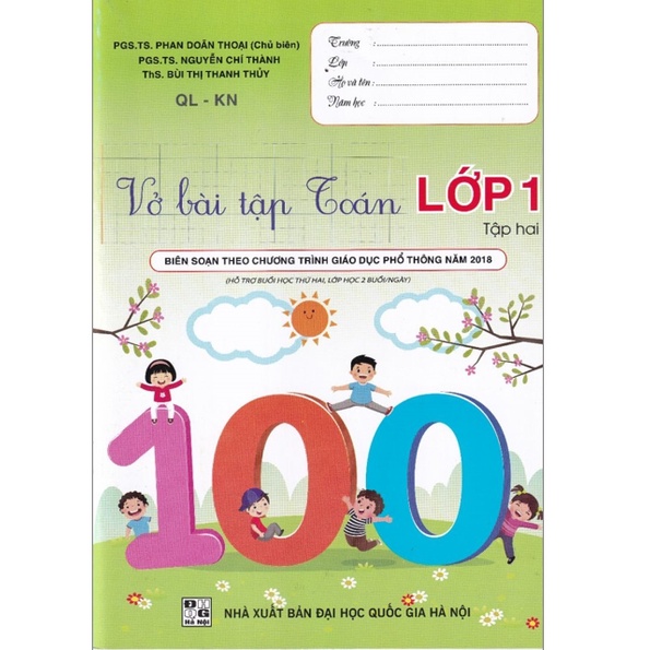 Sách - Vở Bài Tập Toán 1 Tập 2 Theo Bộ Kết Nối