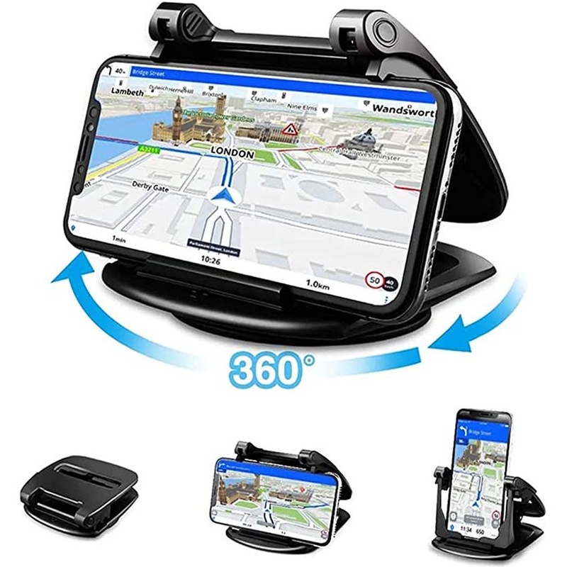 Giá Đỡ Điện Thoại Gắn Xe Hơi Xoay 360 Độ Chống Trượt 3.5-6 inch