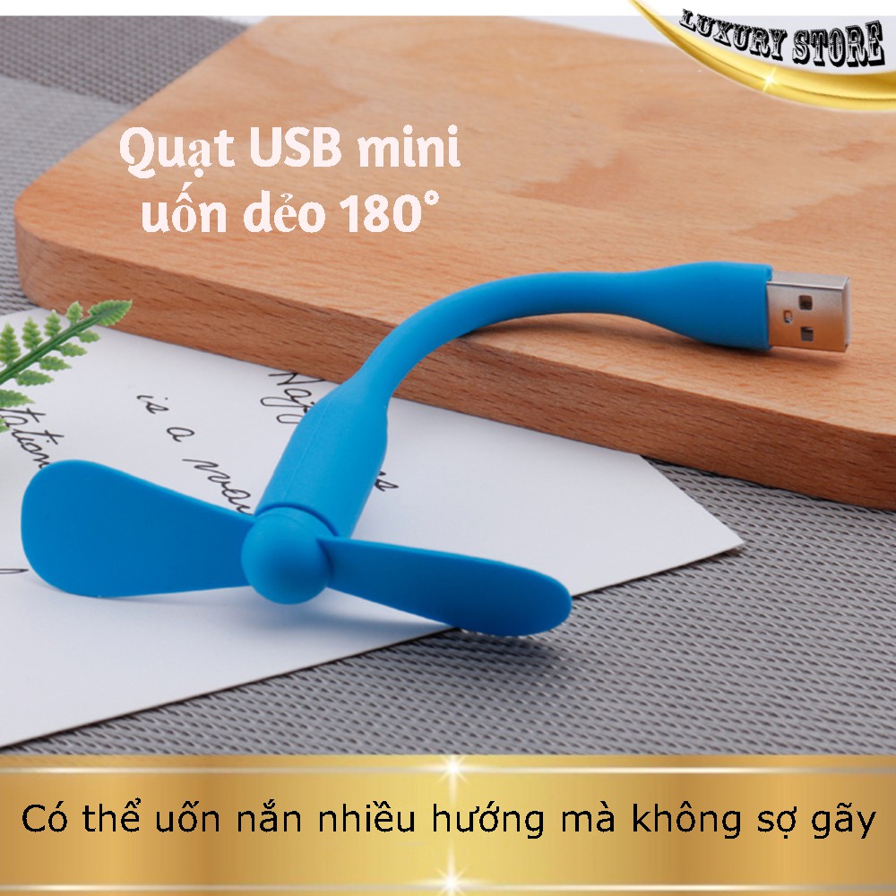 [Mã ELHA22 giảm 5% đơn 300K] Quạt USB 2 cánh tiện dụng, dễ dàng kết nối với nhiều thiết bị qua giắc USB