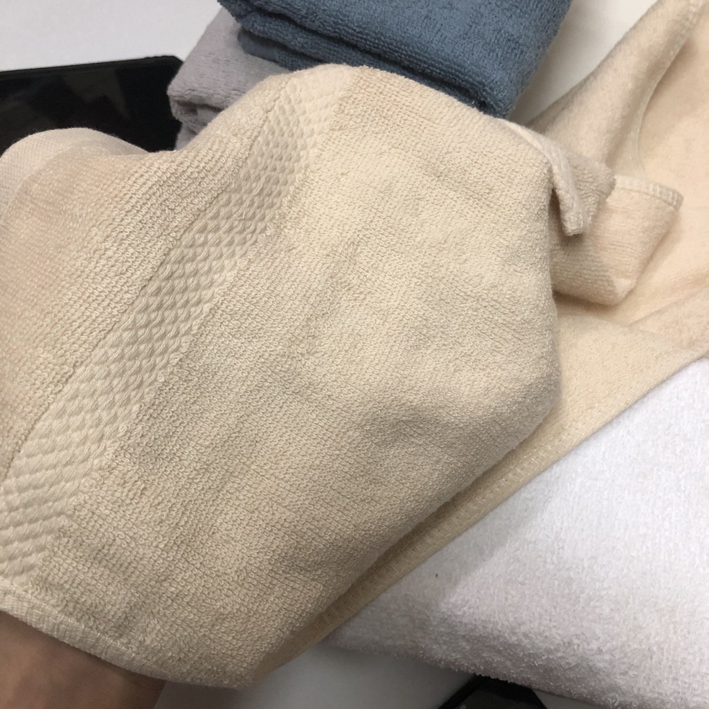 Khăn tắm cỡ trung 40x80 cm xuất Hàn Quốc 100% cotton siêu thấm phù hợp tập gym yoga chơi thể thao tắm biển lau đầu