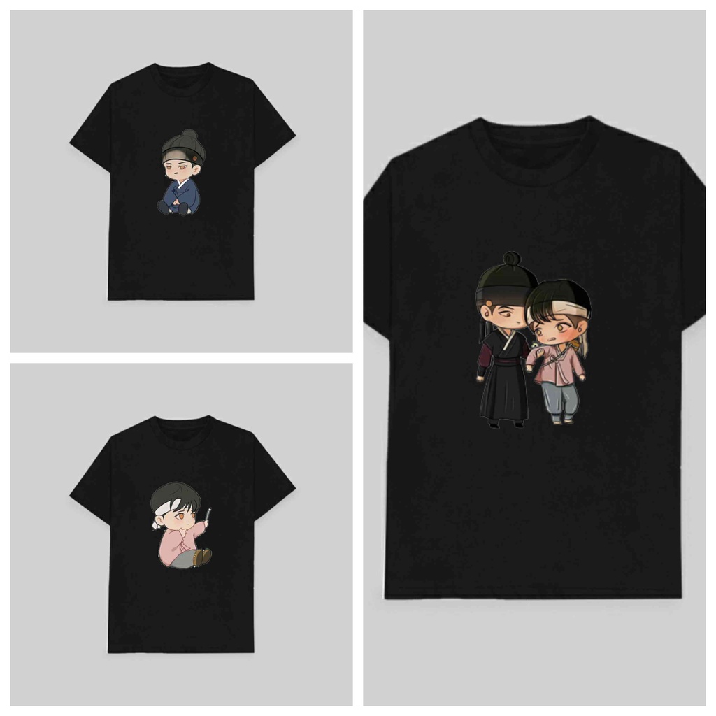 Áo thun phông đen in hình Dạ ký boylove thời trang xinh xắn cá tính anime chibi
