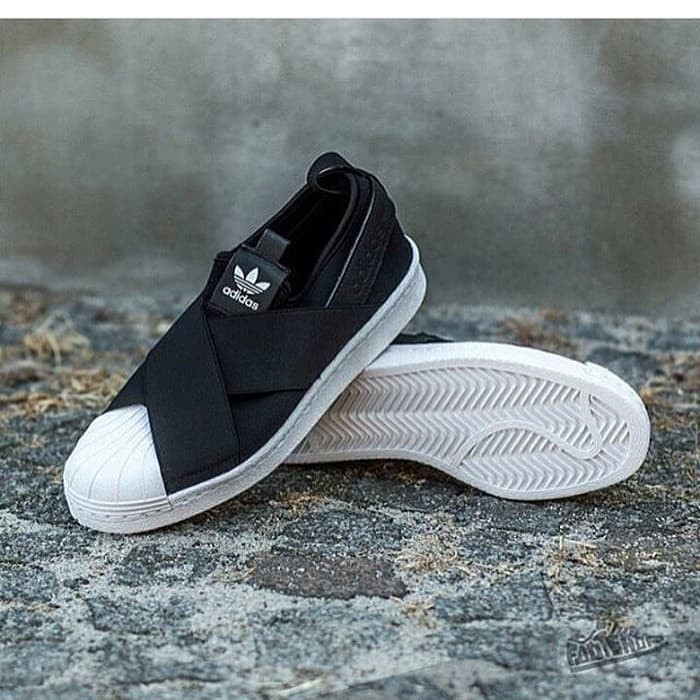 Giày Bata Adidas Slip On Superstar Thời Trang Năng Động Cho Nữ