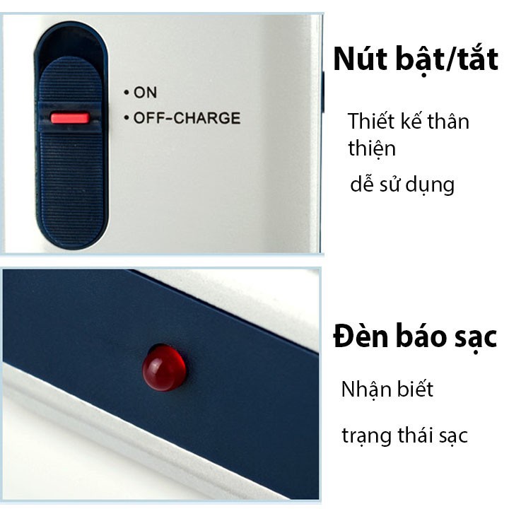 Máy Cạo Râu Đa Năng Nam Yandou SC-W301U Nhỏ Gọn Cắt Siêu Sắc Siêu Bền Pin Cực Trâu Có Thể Thay Lưỡi Tặng Kèm Bao Da