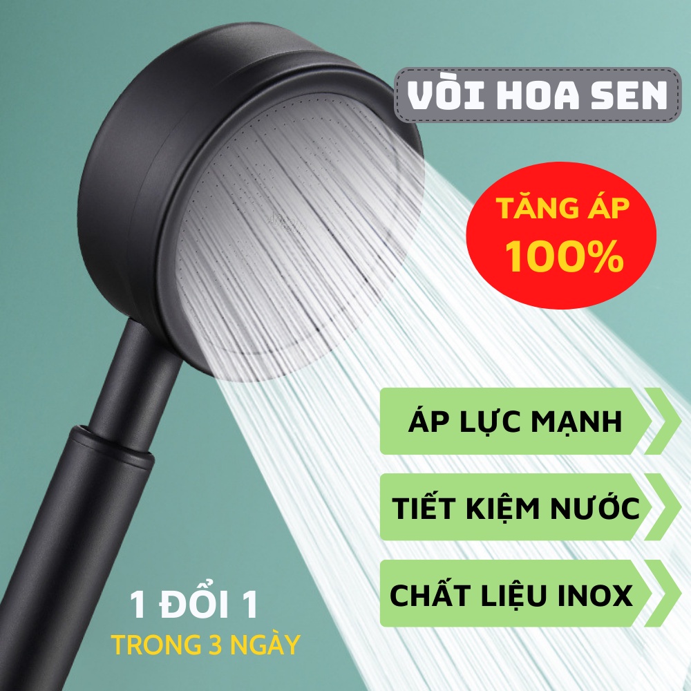Vòi Hoa Sen Vòi Sen Tăng Áp Cao Cấp Chất Liệu Inox Không Gỉ Tiết Kiệm Nước THANH XUÂN 98