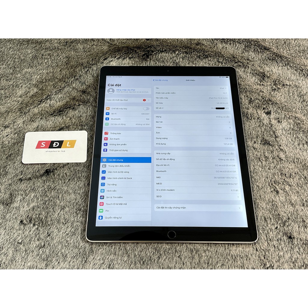 Máy tính bảng Apple iPad pro 12.9 inch gen 1 dung lượng 128GB bản 4G | BigBuy360 - bigbuy360.vn