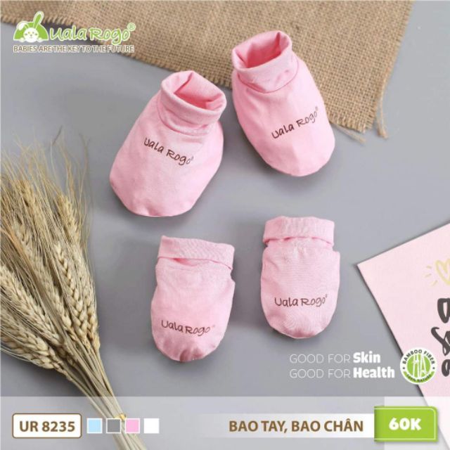 Set bao tay bao chân Uala sợi tre