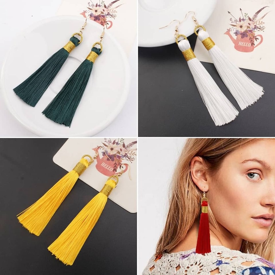 Khuyên tai tua rua dài