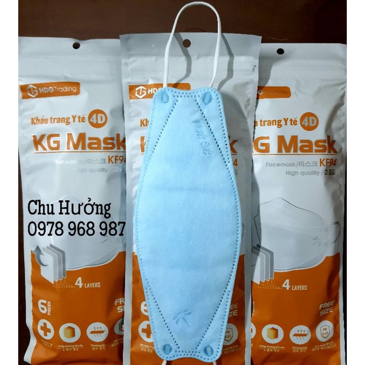 Khẩu trang KG Mask-KF94 xuất Hàn 1 Túi 6 Chiếc | BigBuy360 - bigbuy360.vn