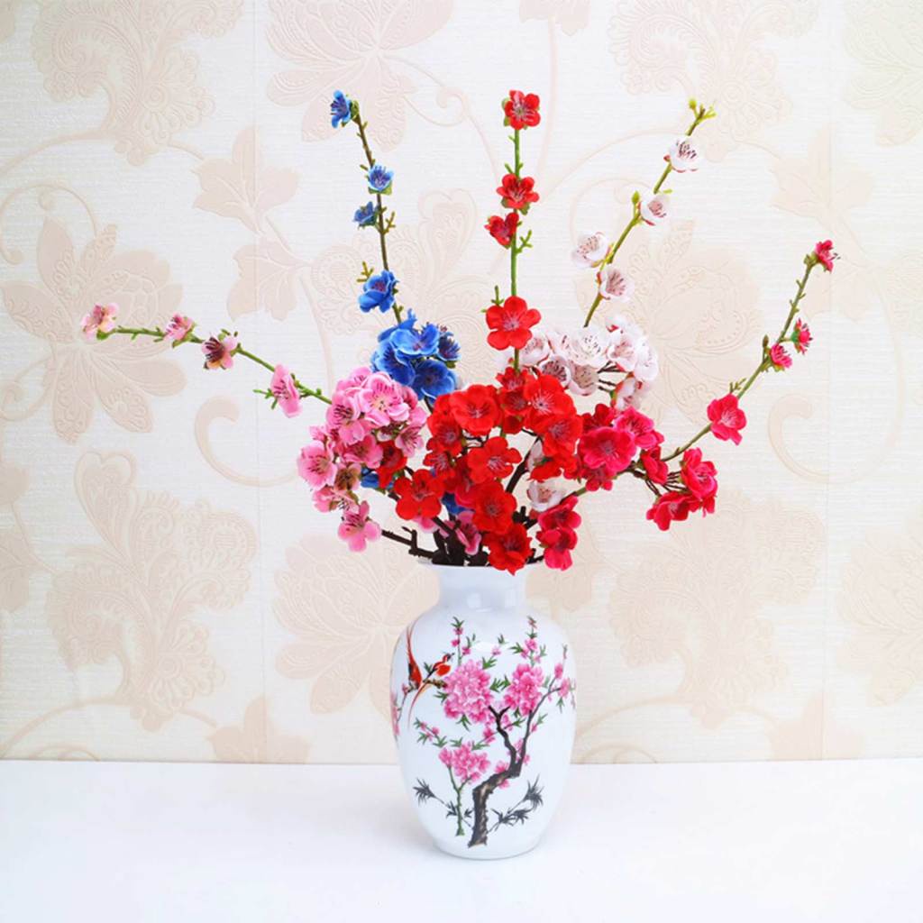 Hoa Anh Đào Giả Bằng Vải Lụa 56cm Dùng Trang Trí Phông Nền Chụp Ảnh