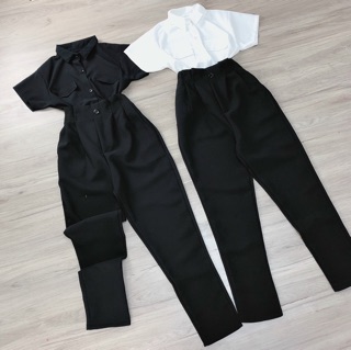 Quần tây lưng thun chất vải Kate dày