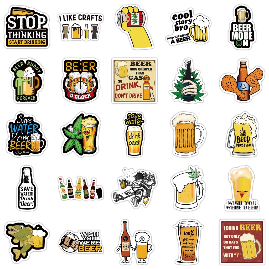 Bộ 50/25/10 Sticker Hoạt Hình Ngộ Nghĩnh Chống Thấm Nước Trang Trí Nhật Ký, Ván Trượt