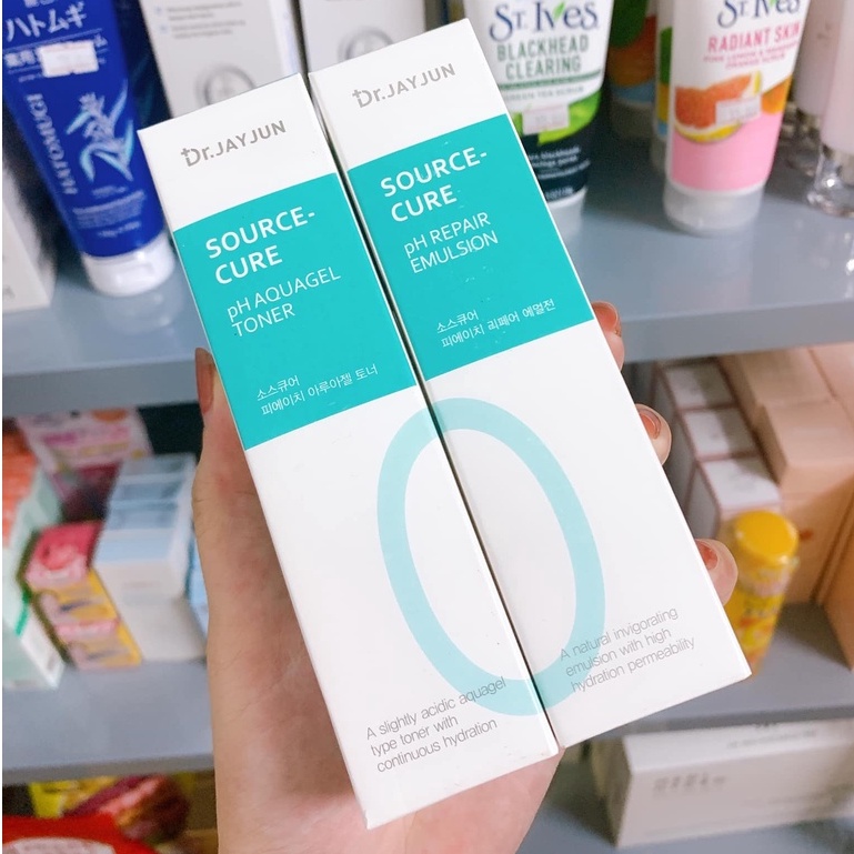 Set Dưỡng Tái Tạo, Phục Hồi Da Yếu, Mỏng, Nổi Gân Máu Dr.JAYJUN Source-Cure pH 50ml