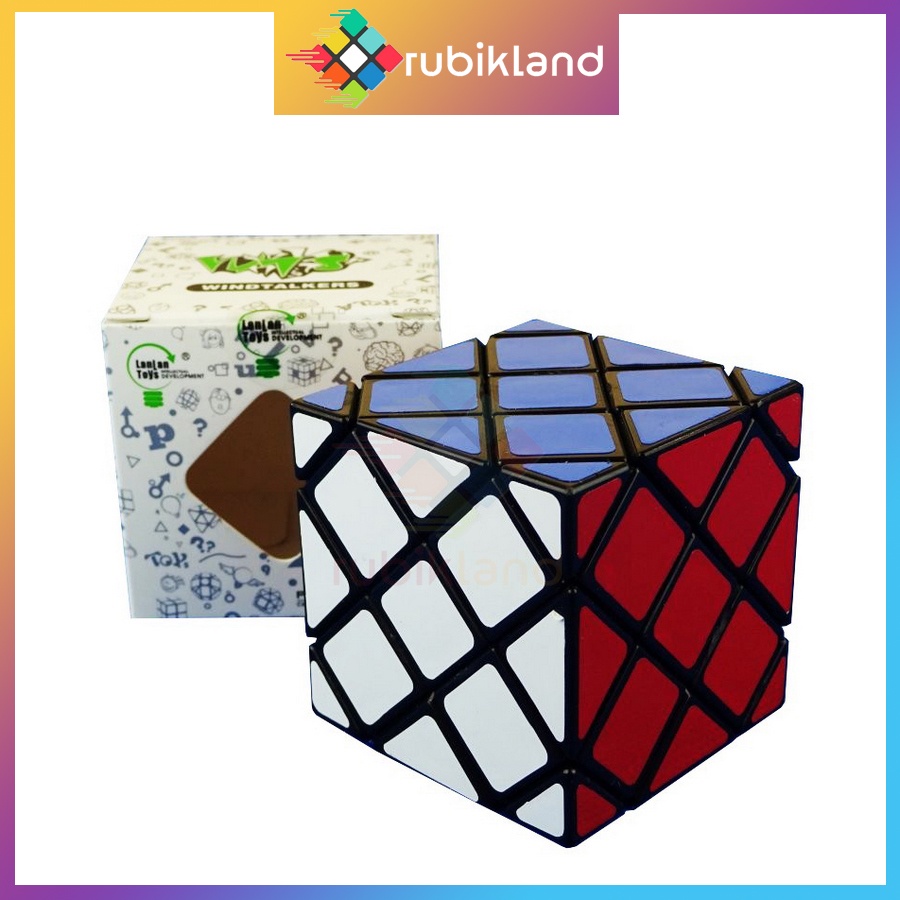 Rubik Biến Thể LanLan Master Skewb Rubic Lan Lan Viền Đen Đồ Chơi Trí Tuệ Trẻ Em