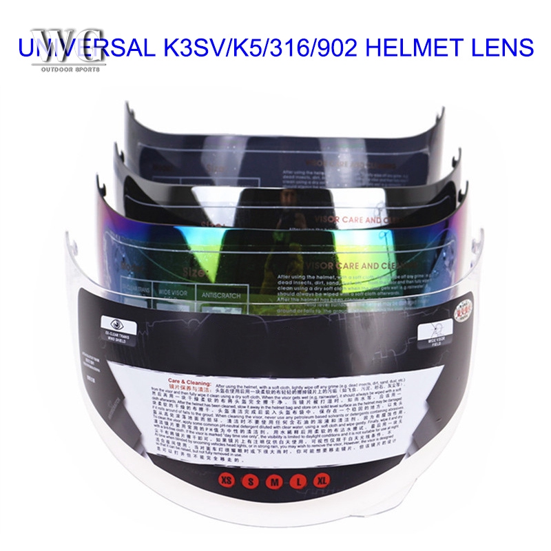 ♔WG♔ Motorcycle Helmet Shield Visor Full Face Anti-scratch UV Protection For 316 902 AGV K5 K3SV