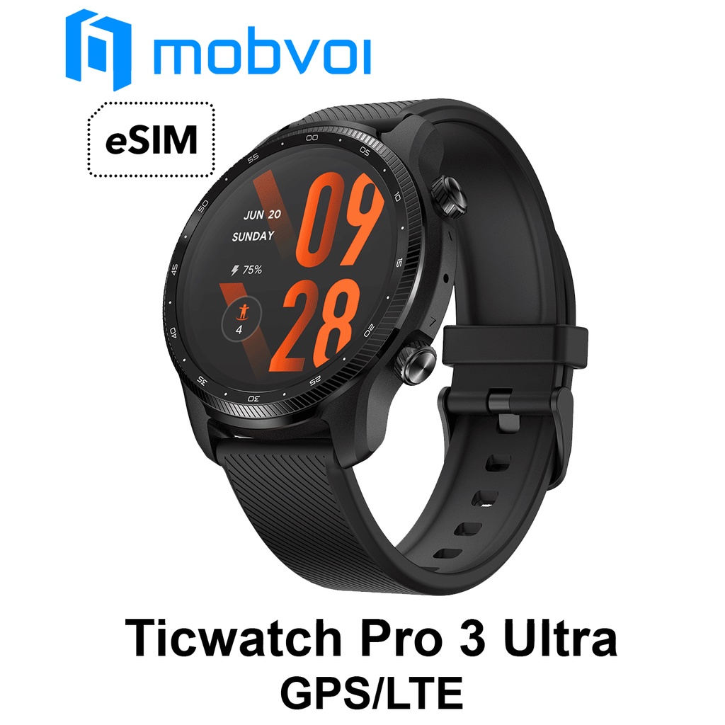Đồng hồ thông minh Ticwatch Pro 3 Ultra LTE/GPS bản cao cấp có esim (nguyên seal)