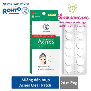 Miếng dán lặn mụn mờ mụnAcnes Clear Patch (24 miếng)
