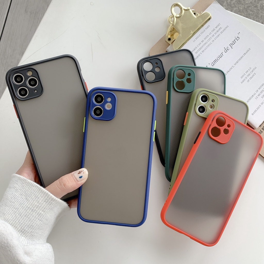 Ốp lưng iphone Basic Viền nhựa dẻo mặt nhám 6s/6plus/6splus/7plus/8plus/x/xs/xs max/11/11promax/12promax/13/13promax