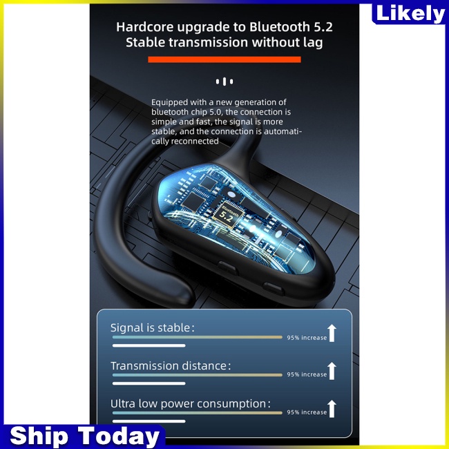 Tai Nghe Bluetooth Không Dây ly Yx02 Có Màn Hình Hiển Thị Kỹ Thuật Số