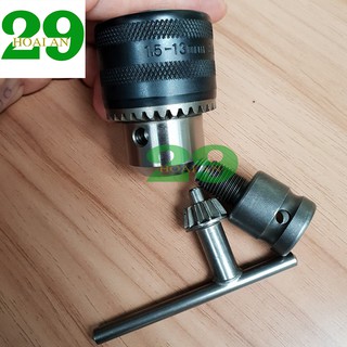 Đầu chuyển bulong sang đầu kẹp mũi khoan 13ly khóa tay Tặng Găng Tay Bảo Hộ