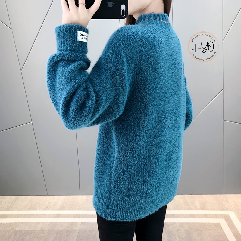 Áo len nữ dày cổ 3 phân Grave lông cừu Freesize Quảng Châu | BigBuy360 - bigbuy360.vn