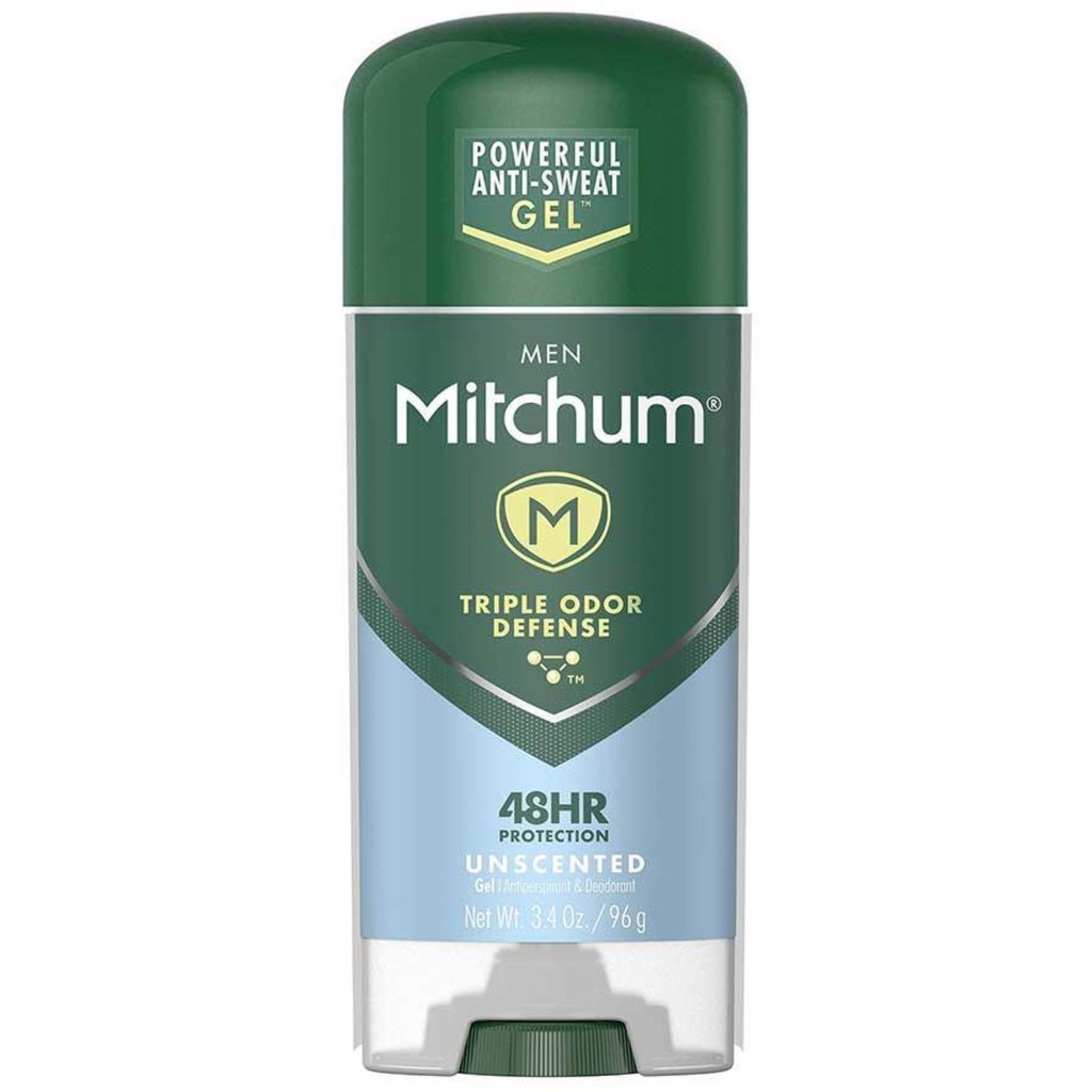 Lăn gel khử mùi nam Mitchum Antiperspirant Deodorant Stick for Men 48h Triple Odor Defense Gel 96g (Mỹ)