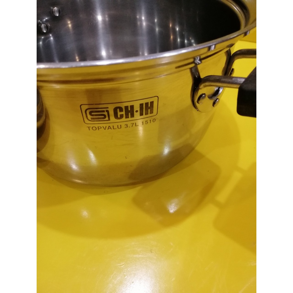 Nồi inox nội địa Nhật, size 23cm, cao 12cm (mã 960), Dùng được bếp từ