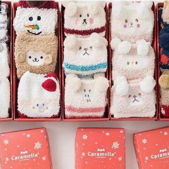 Tất noel caramella , tất họa tiết Noel và chất cotton cực xịn cho các bé