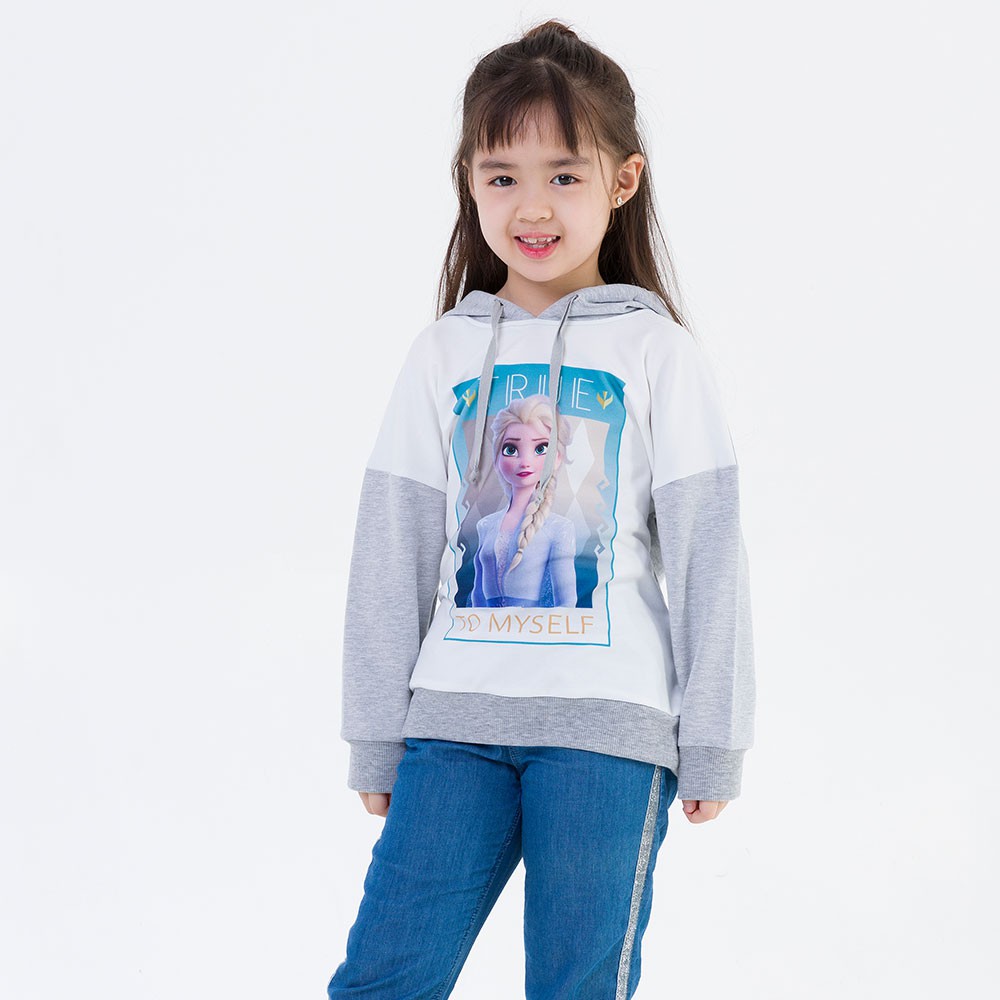 [Mã FARSBR151 giảm 10% đơn 99K] Áo hoodie bé gái dài tay Rabity hình công chúa Elsa liền mũ 5309