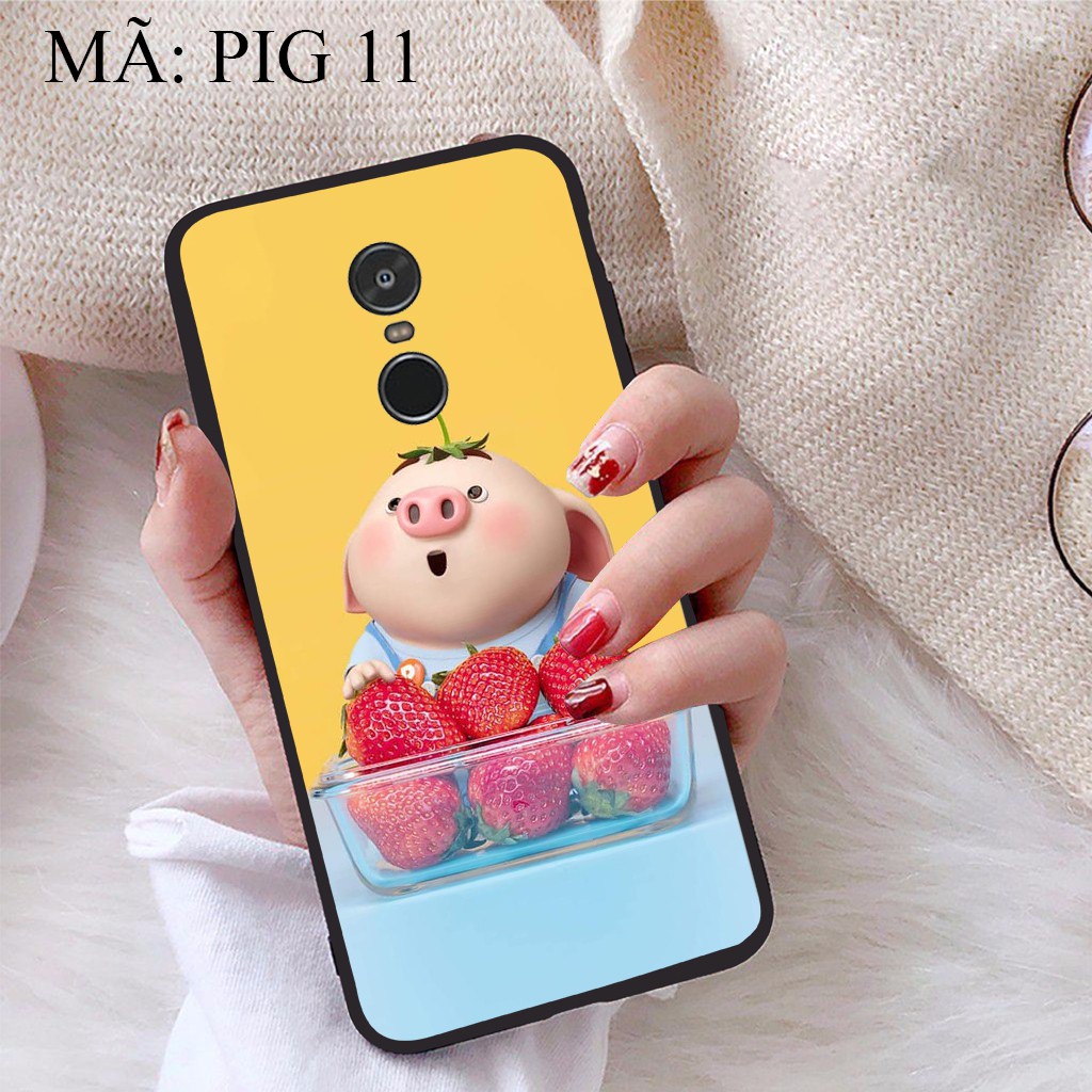 Ốp lưng Xiaomi Redmi Note 4 viền dẻo TPU BST Pig Cute