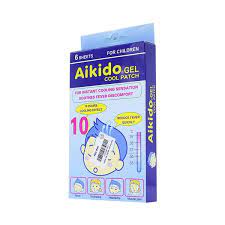 Miếng dán chườm lạnh, hạ sốt nhanh Aikido Gel Cool Patch (6 miếng/hộp)