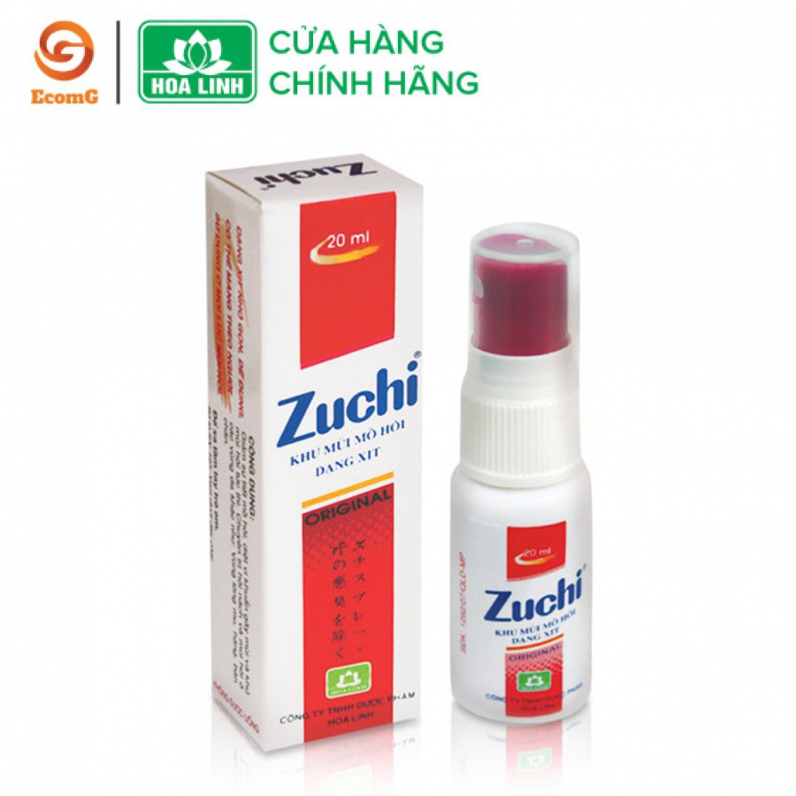 Xịt khử mùi 2 trong 1 Zuchi Original (20ml) khử mùi hôi nách và hôi chân hiệu quả, không kích ứng da - XZ1 02