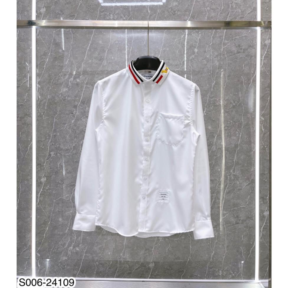 Áo Sơ Mi Nam Thom Browne Dài Tay Hình Thêu Cao Cấp - Áo Sơ Mi Thom Browne Viền Kẻ Dọc Cao Cấp