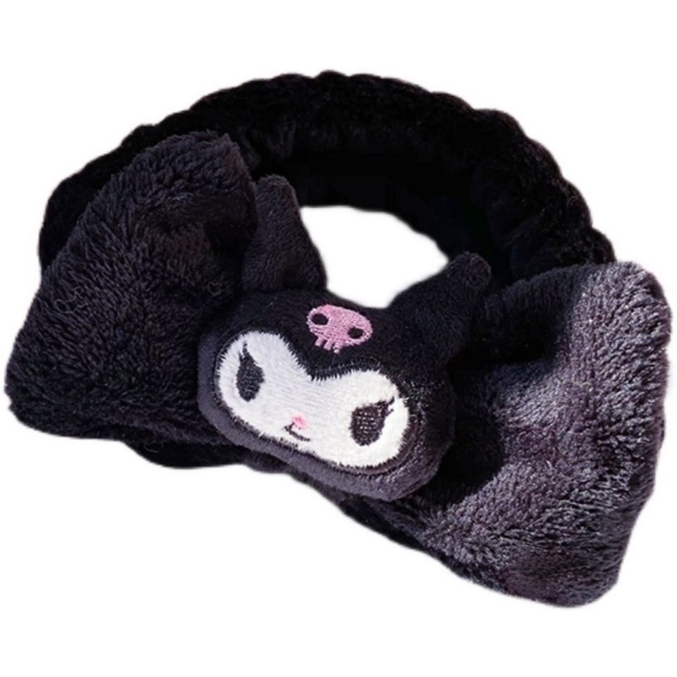 Băng Đô Trang Điểm Rửa Mặt Họa Tiết Chú Chó Kuromi Dễ Thương Dành Cho Nữ