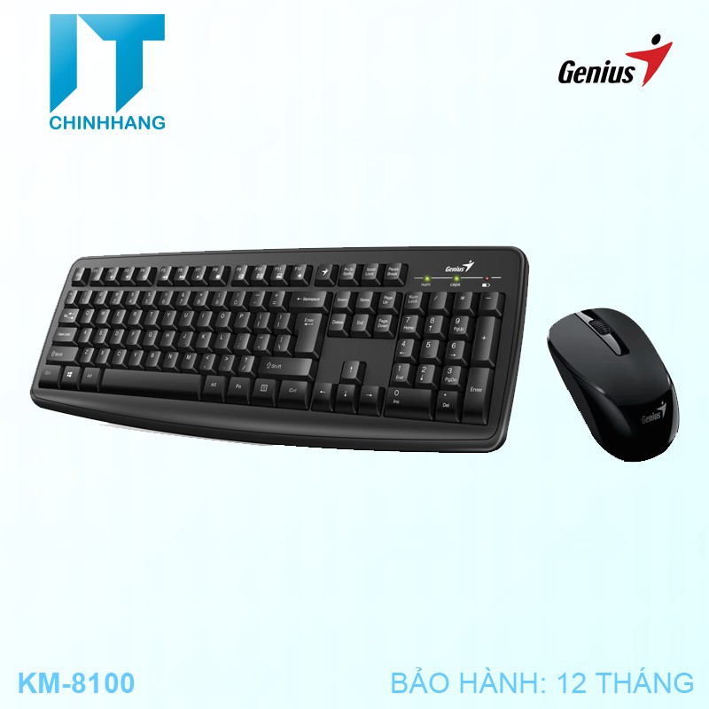 Combo Bàn Phím + Chuột Genius KM-8100 - Hàng Chính Hãng