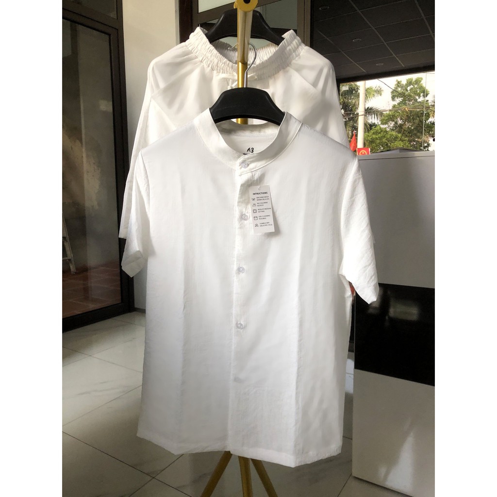 Bộ Đồ Đũi Xước Đen Trắng Cho Người Béo | BigBuy360 - bigbuy360.vn