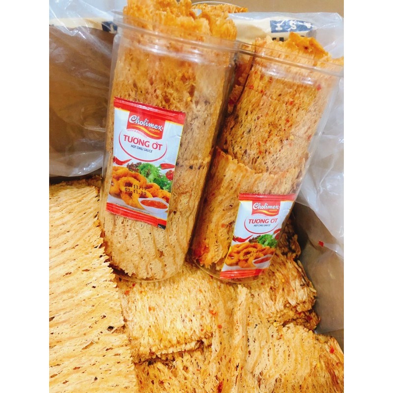 Mực cán tẩm vị hũ 300gr = 85k