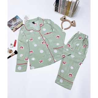 Bộ Pijamas dài chất tole