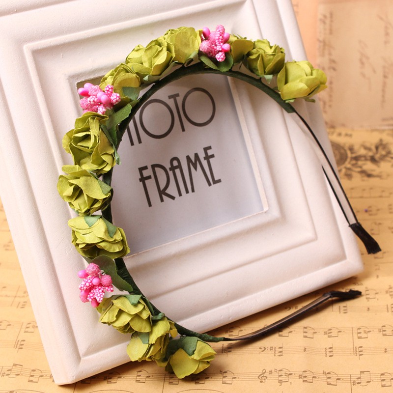 Hoa giấy to 2,5cm chùm 6 bông phụ kiện handmade