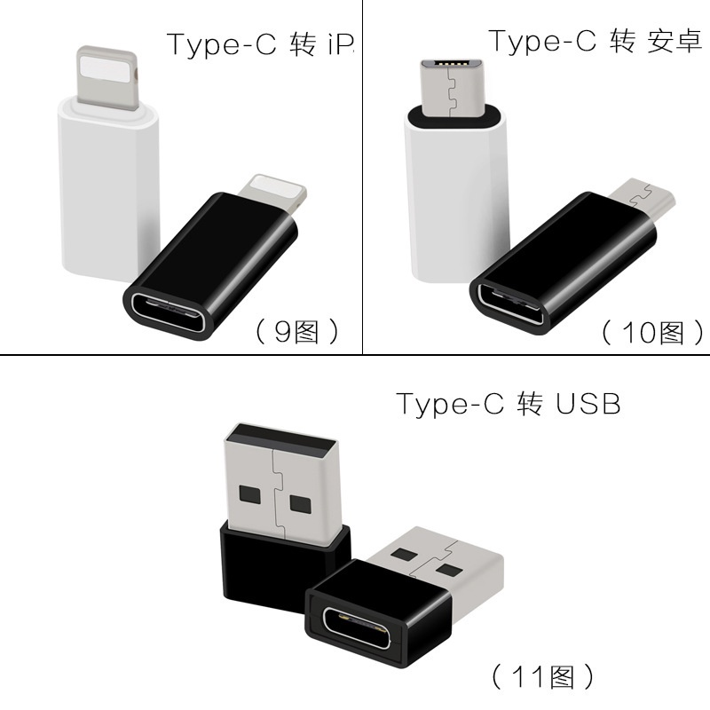 Đầu điều hợp USB loại C qua USB OTG cho điện thoại / máy tính bảng / ổ flash / ip