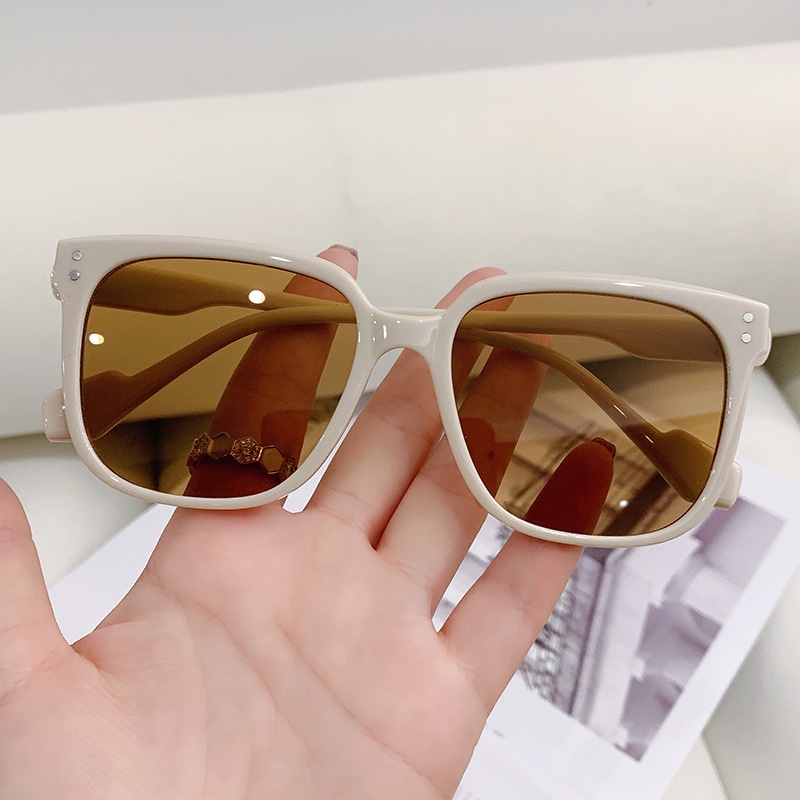 Kính mát thời trang nữ nam phong cách Ulzzang kính râm vuông bảo vệ mắt chống tia UV và tia bức xạ cực tốt siêu bền 244
