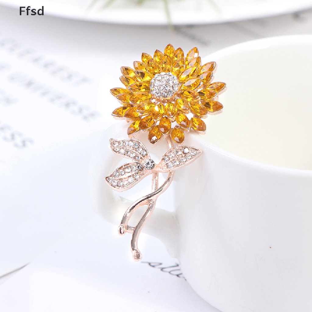 1 Ghim Cài Áo Hình Hoa Hướng Dương Thời Trang
