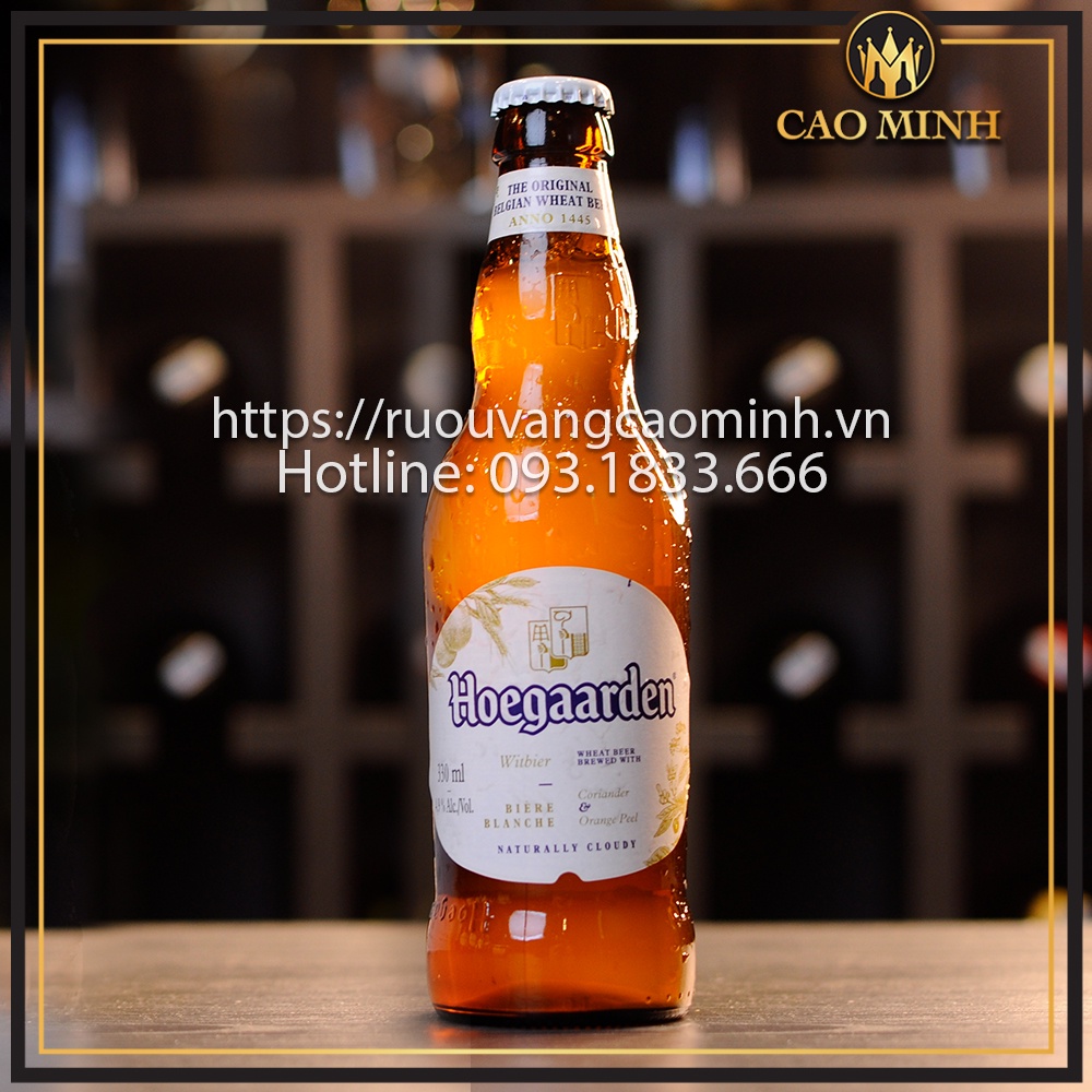 Bia Bỉ Hoegaarden 4,9%Thùng 24 Chai 330ml