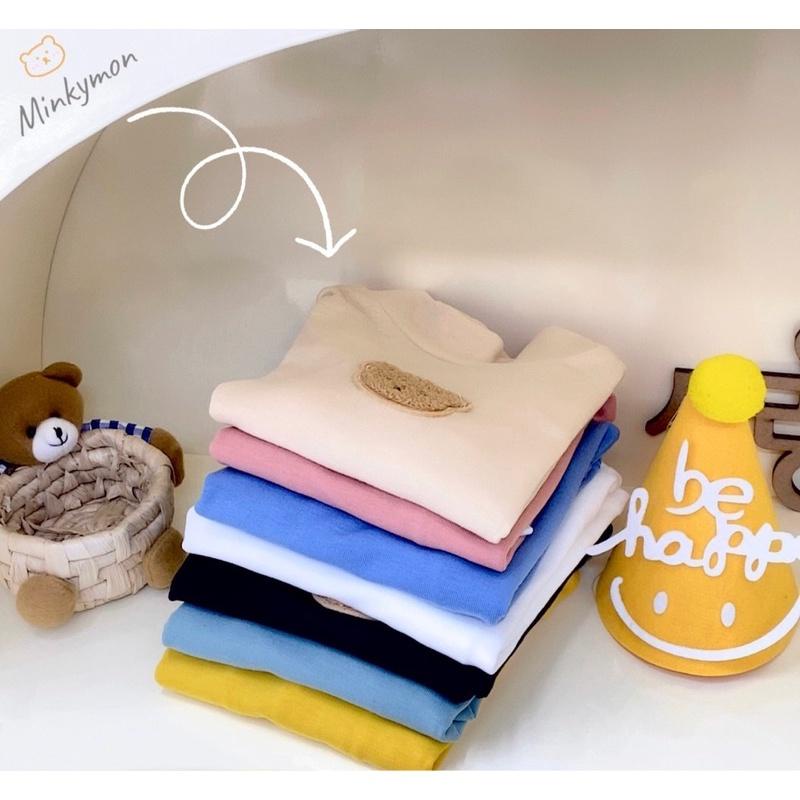 ÁO COTTON LEN GẤU CỔ 3P MỀM ĐẸP CHO BÉ