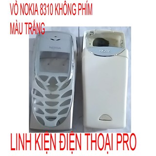 VỎ NOKIA 8310 KHÔNG PHÍM MÀU TRẮNG