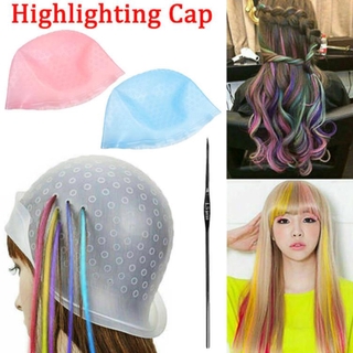 1 Mũ Silicone Nhuộm Tóc Highlight & Móc Đồ Ăn
