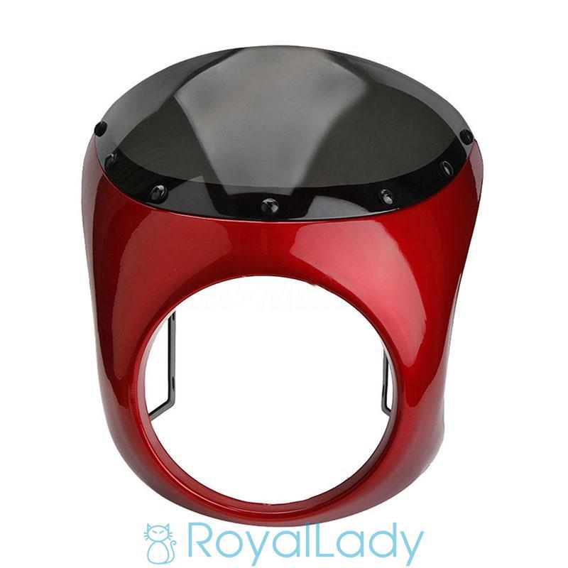 Set chụp thông gió đèn pha 7 inch Harley Cafe Racer