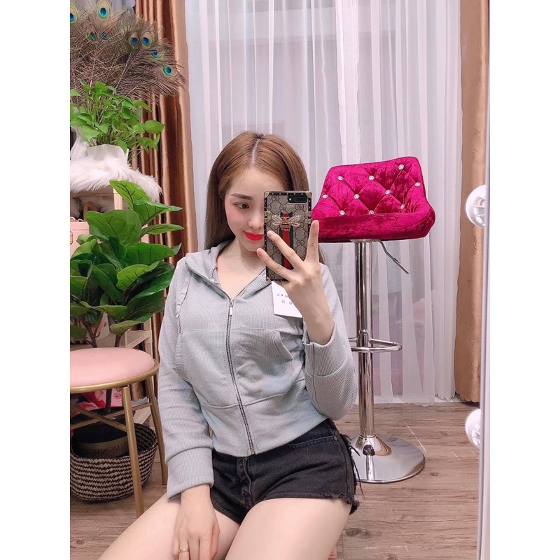 Áo khoác thun có mũ / áo có mũ/ khoác thun/ khoác nữ 99k