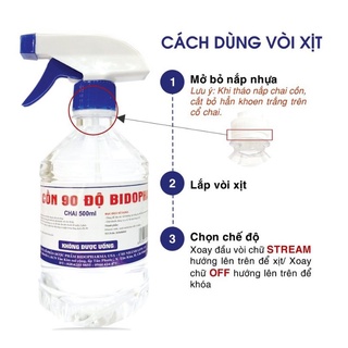 Cồn Y tế 70 Độ có vòi xịt   500Ml-1000ml